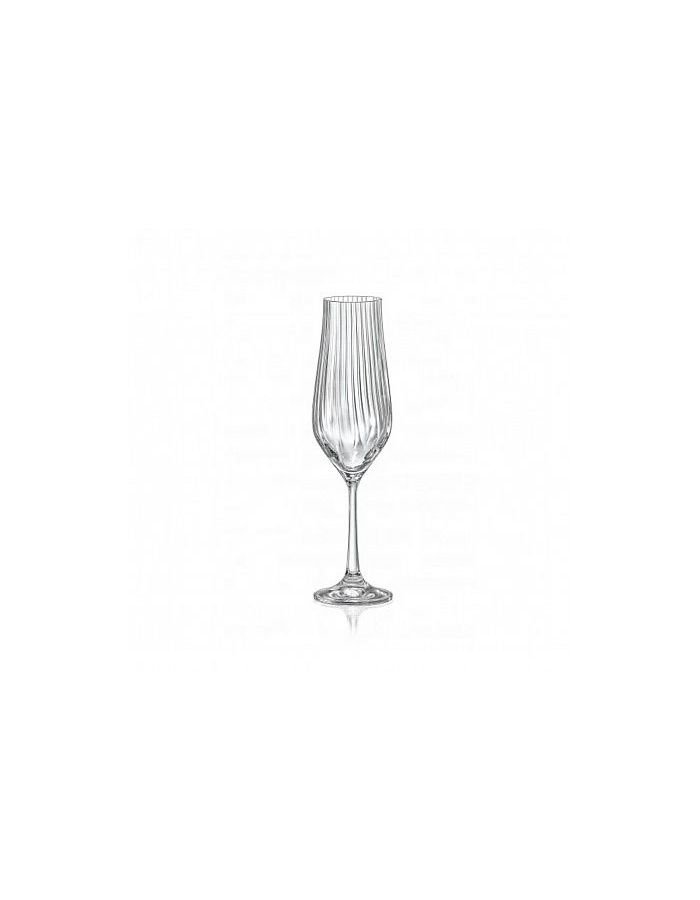 Набор бокалов для шампанского TULIPA OPTIC 6шт 170мл CRYSTALEX CR170104TO