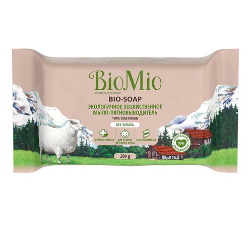 BioMio Хозяйственное мыло без запаха, 200 г (BioMio, Мыло)