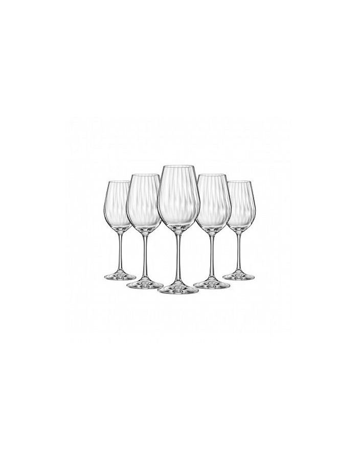 Набор бокалов для вина WATERFALL 6шт 350мл CRYSTALEX CR350101W