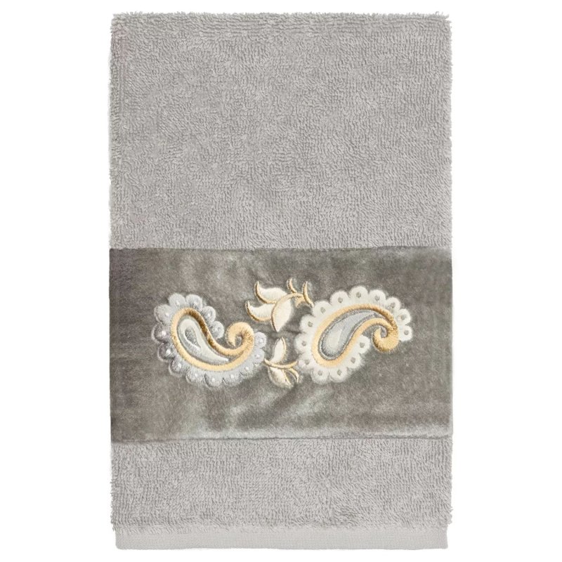Linum Home Textiles Турецкий хлопок Mackenzie Набор украшенных полотенец для рук из 2 предметов